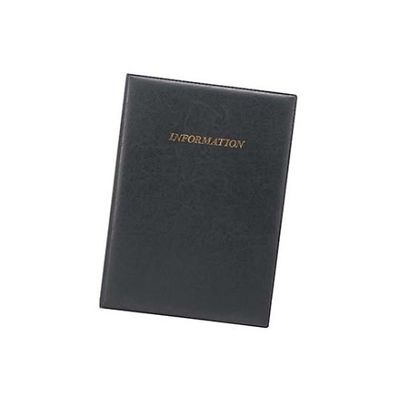 えいむ レザータッチインフォメーション IFー101ブラック 61-8011-09 1個(1冊)（直送品）