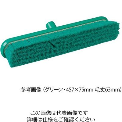 Hill Brush サーモンレジンブラシ デッキブラシ レッド 457×75mm 毛丈63mm B809RES 1本 62-6167-49（直送品）
