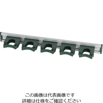 Hill Brush サーモンブラシ アルミレールセット グリーン 5個 HD6 1本 62-6168-27（直送品）