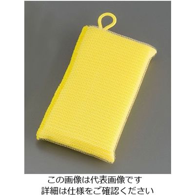 ワコー ワコーストロング タフネットスポンジ (5個入)イエロー 62-6606-33 1ケース(5個)（直送品）