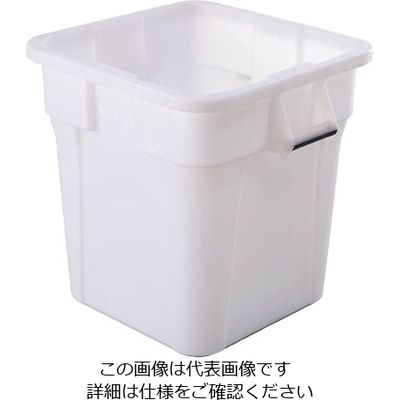 Trust トラスト スクエアコンテナ ホワイト 1231 1個 62-6615-77（直送品）