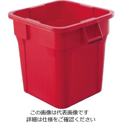 Trust トラスト スクエアコンテナ レッド 1231 1個 62-6615-78（直送品）