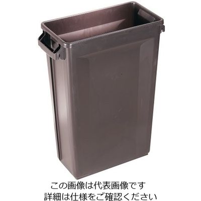 Trust トラスト スリムレクタングルコンテナ 60L ブラウン 1211 1個 62-6615-94（直送品）