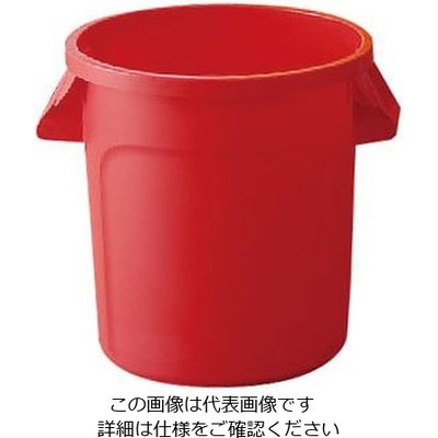 Trust トラスト ラウンドコンテナ 166L レッド 1014 1個 62-6615-41（直送品）