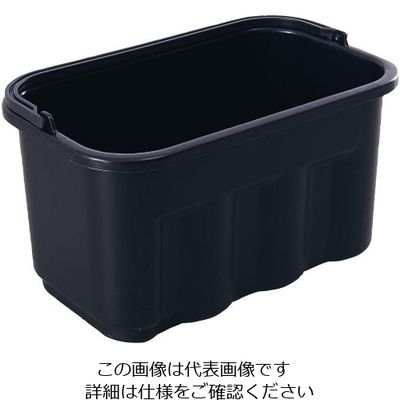 Trust トラスト スクエアバケット 5264 9.5L ブラック 62-6611-77 1個（直送品）