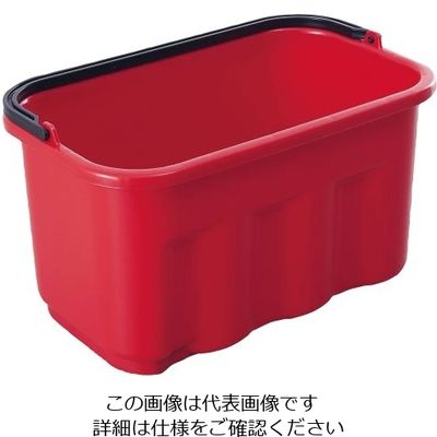 Trust トラスト スクエアバケット 5264 9.5L レッド 62-6611-76 1個（直送品）