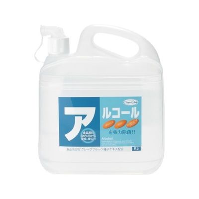 ハセガワ クリーン・シェフ アルコール除菌剤 クリアミストプラス 5L 62-6620-50 1個（直送品）