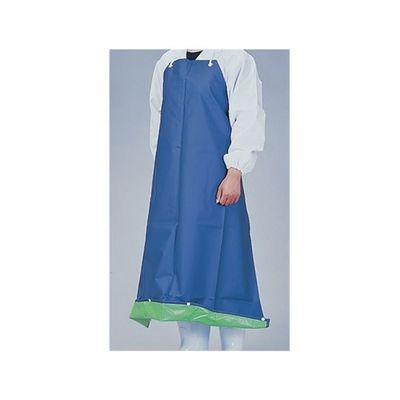 遠藤商事 機能性エプロン ガードロン 塩ビ抗菌 ひもM ネイビー/グリーン 62-6629-15 1枚（直送品）