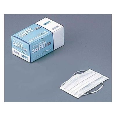 中部物産貿易 ディスポマスク ソフィット オーバーヘッド(50枚入) 62-6631-23 1箱(50枚)（直送品）