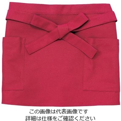 遠藤商事 和風腰下エプロン ボルドー SB95 1枚 62-6641-31（直送品）