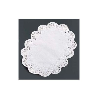 遠藤商事 レースペーパー小判型(300枚入) 魚皿用 24号 62-6654-19 1ケース(300枚)（直送品）