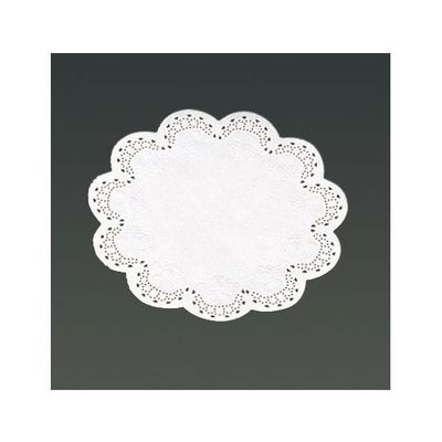 遠藤商事 耐油レースペーパー 丸型 10号(500枚入) 62-6654-26 1ケース(500枚)（直送品）