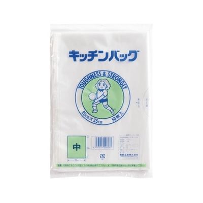 福助工業 ポリエチレン キッチンバッグ(50枚入) 中 62-6647-47 1袋(50枚)（直送品）