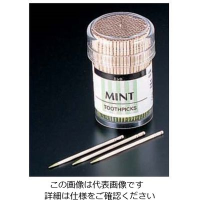 やなぎプロダクツ 香りの楊枝(10パック入) ミント Y-032 1箱(10パック) 62-6651-75（直送品）
