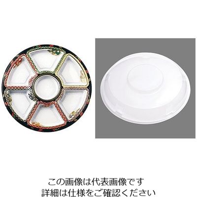 アヅミ産業 丸型オードブル 友禅セット (10入) TOM-420 1ケース(10セット) 62-6652-46（直送品）