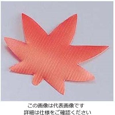 旭創業 バラン 紅葉型(1，000枚入) 赤 62-6650-15 1ケース(1000枚)（直送品）