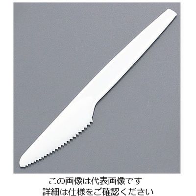 アサヒ徳島 使い捨てナイフ 特中(500本入) 白 袋入 62-6651-26 1ケース(500本)（直送品）