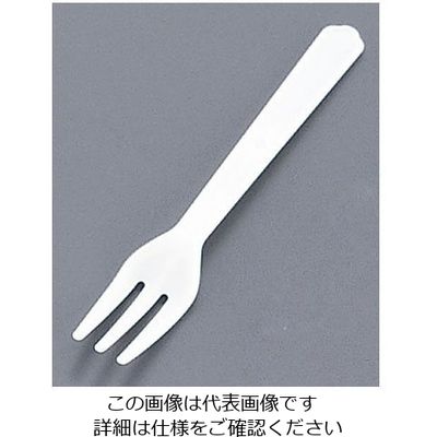 アサヒ徳島 使い捨てフォーク #110(500本入) 白 袋入 62-6651-29 1ケース(500本)（直送品）