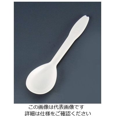 ホウケン産業 使い捨てスプーンアイボリー袋入 (500本入) 110IV 62-6651-42 1ケース(500本)（直送品）