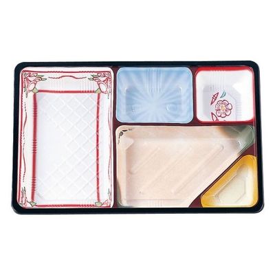 遠藤商事 夢彩ごぜん(50枚入)TSRーBOX 90ー60 中仕切II 柄付 62-6652-05 1ケース(50枚)（直送品）