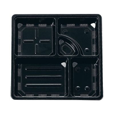 遠藤商事 夢彩ごぜん(50枚入)TSRーBOX 80ー80 中仕切I 黒 62-6652-13 1ケース(50枚)（直送品）