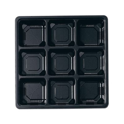 遠藤商事 夢彩ごぜん(50枚入)TSRーBOX 80ー80 中仕切II 黒 62-6652-14 1ケース(50枚)（直送品）