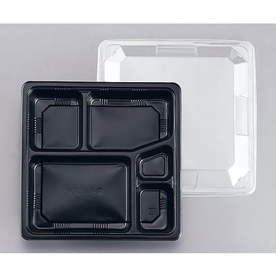 遠藤商事 夢彩ごぜん TSRー70 黒/透明(50セット) 62-6652-25 1ケース(50セット)（直送品）