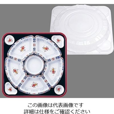 遠藤商事 オードブル容器 有田 紺セット (10セット入) TO-460 1ケース(10セット) 62-6652-57（直送品）