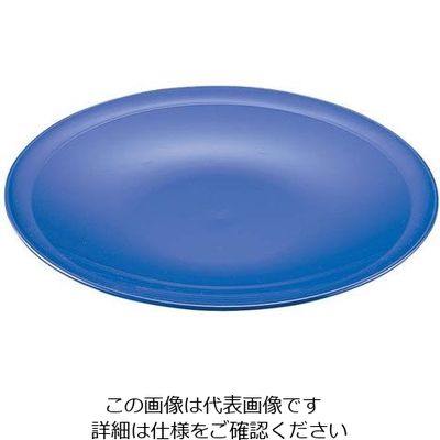 アズワン プラ容器 高台皿 紺 尺4(5枚入) 62-6653-06 1ケース(5枚)（直送品）