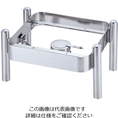 遠藤商事 KINGO角チェーフィング2/3サイズ用 スタッキングスタンド C100 1個 62-6657-70（直送品）