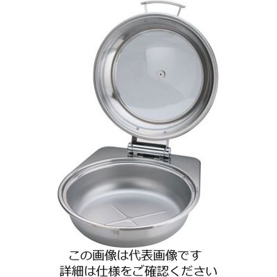 三宝産業 KINGO IH丸チェーフィング FP無 ガラスカバー式 大 A6711 1個 62-6657-72（直送品）