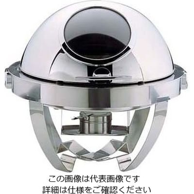 遠藤商事 KINGOマド付カバー式丸チェーフィング S6704 1個 62-6658-25（直送品）