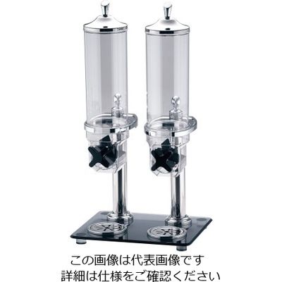 遠藤商事 KINGO フレークディスペンサー 36302(2連タイプ) 62-6658-50 1個（直送品）