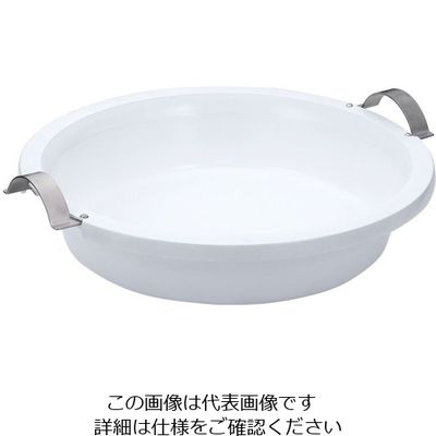 三宝産業 UK IHアルミキャスト丸フードパン手付 セラミック塗装 L 62-6658-57 1個（直送品）