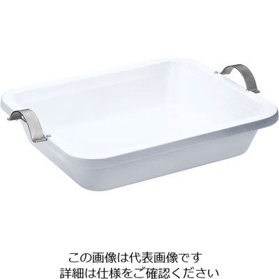 三宝産業 UK IHアルミキャスト角フードパン手付 セラミック塗装 2/3 62-6658-63 1個（直送品）