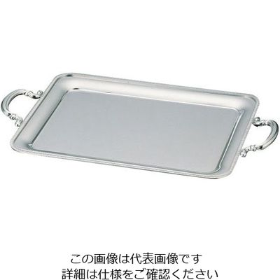 三宝産業 UK18ー8菊渕角盆 22インチ(手付) 62-6661-99 1個（直送品）