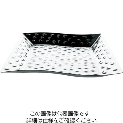 遠藤商事 KINGO 槌目S型スクエアープレート 大 62-6679-91 1個（直送品）