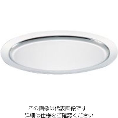 三宝産業 UK18ー8プレーンタイプ小判皿 14インチ 62-6686-49 1枚（直送品）