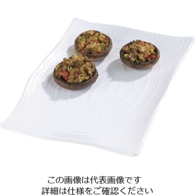 カーライルフードサービスプロダクツ テラテクスチャード レクタングルプラター S ホワイト 44520 62-6667-90 1個（直送品）