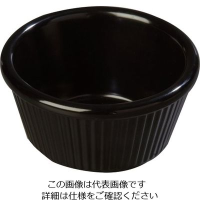 カーライルフードサービスプロダクツ カーライル フルーテッドラメキン ブラック S287 1個 62-6668-43（直送品）