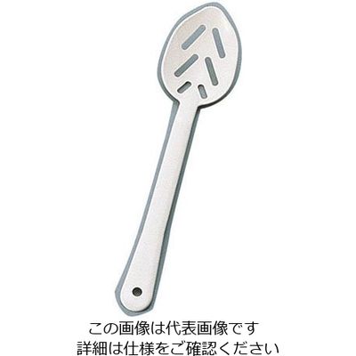 カーライルフードサービスプロダクツ ポリカーボネイト サービススプーン (長穴付) 白 #4422 1本 62-6668-52（直送品）
