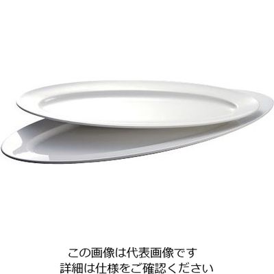 イーファイ メラミン ディド小判皿 28in MEDP-101028 1枚 62-6674-39（直送品）