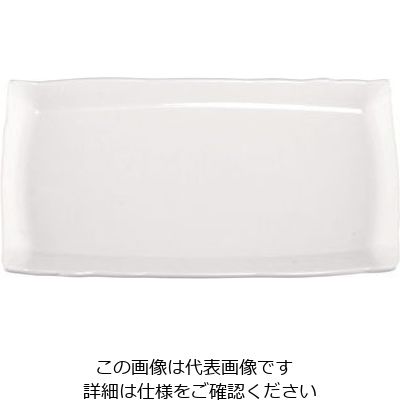 台和 メラミン 吉野長角皿33cm 白 62-6674-59 1個（直送品）