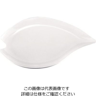 台和 メラミン 桜花皿42cm 白 62-6674-58 1個（直送品）