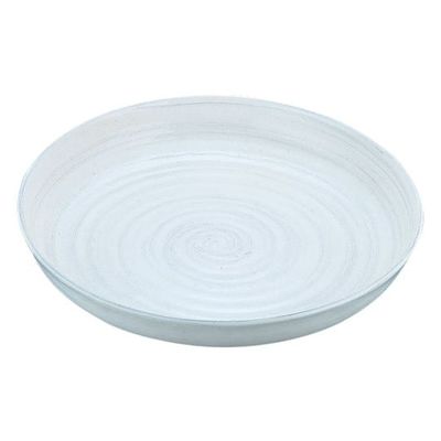 遠藤商事 アルミ電磁用ドラ鉢 白刷毛目 尺0 62-6675-21 1個（直送品）