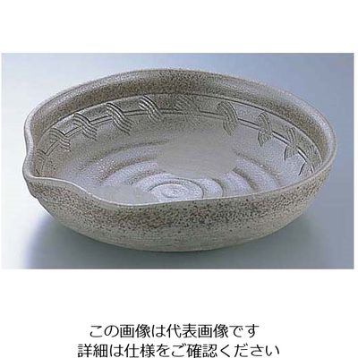 エムズジャパン 炭化土ぼたもち8.5大皿 深 B03-30 1個 62-6675-74（直送品）