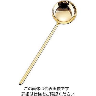 遠藤商事 TKG18ー8プチ中華お玉(金メッキ付) 62-6676-71 1本（直送品）