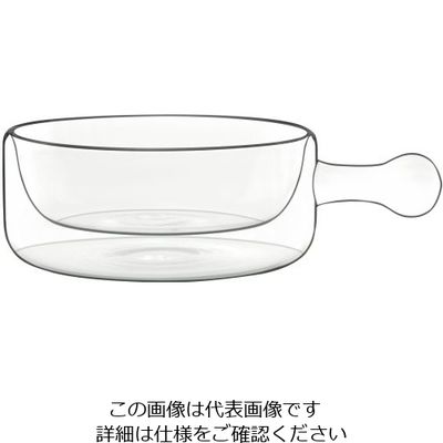 Bormioli Luigi ダブルウォールフード&デザイン(2ヶ入) テガミーノ 11640/01 1ケース(2個) 62-6677-40（直送品）