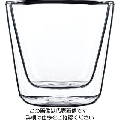 Bormioli Luigi ダブルウォールフード&デザイン(2ヶ入) コニカル 10014/01 1ケース(2個) 62-6677-47（直送品）