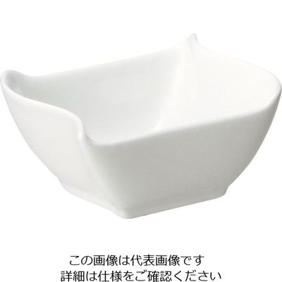 ミヤザキ食器 ピッコロビアンカ ウェーブボウル 4インチ 62-6678-52 1個（直送品）